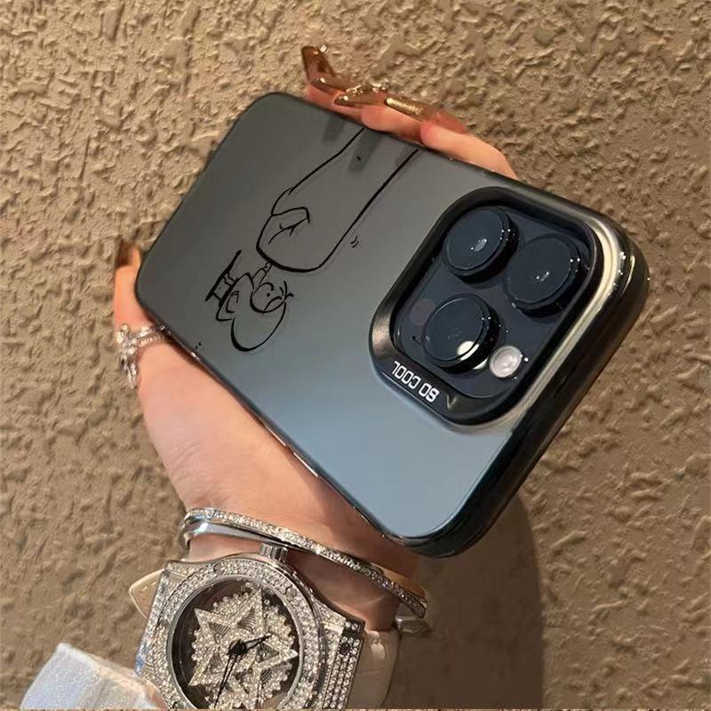 Big fist touches small fist, suitable for iPhone15 Apple 14Pro new 13pro12 anti-drop 11 simple x/xr