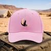 Black Cat Sitting On Moon With Stars Baseball Cap Unisex Adjustable Outdoor Curved Brim Hat