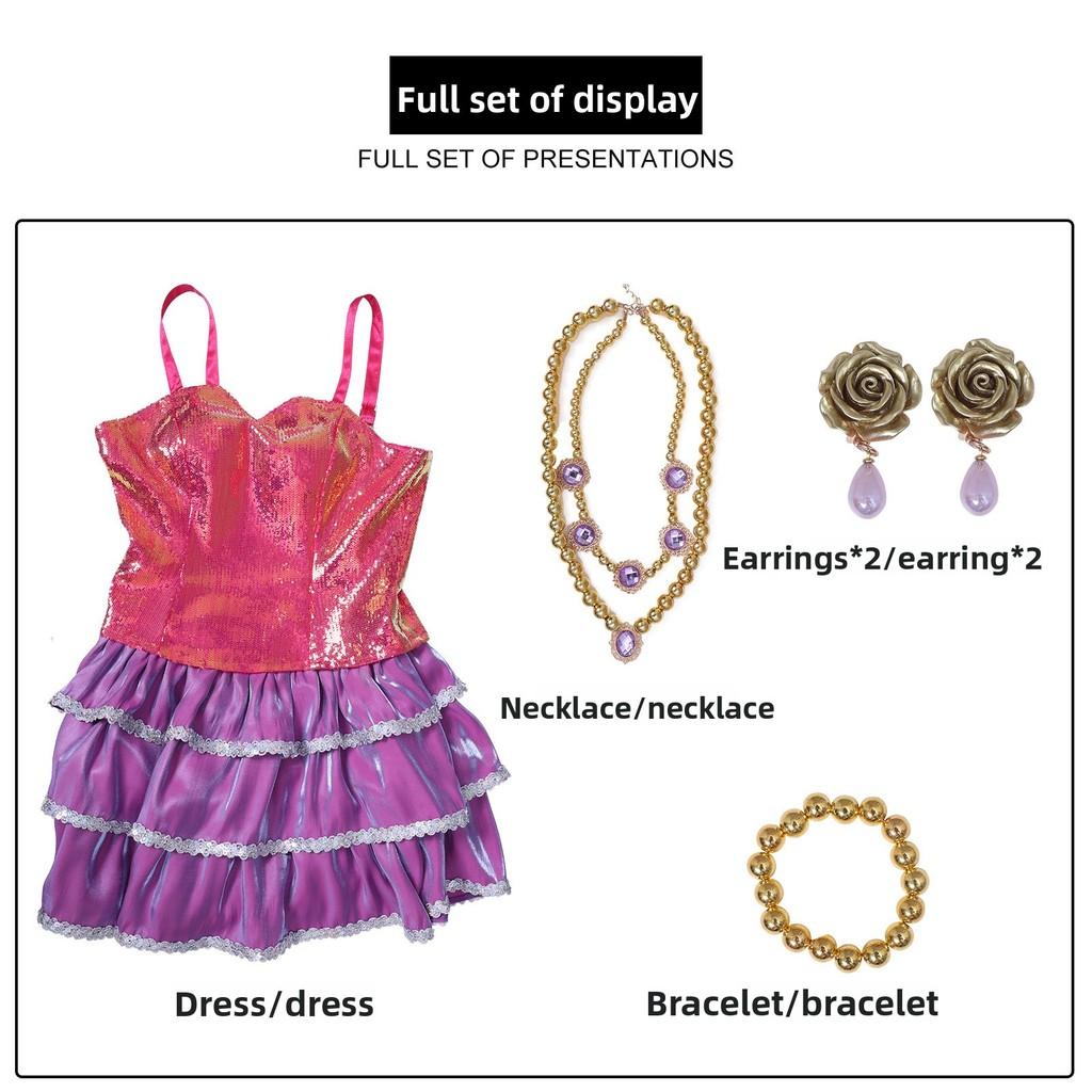 Barbie Life In The Dreamhouse Barbie Cosplay Costume With Satin And Cotton Fabric For Anime Fans XS
