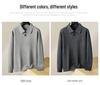 Fat Brother 2025 Plus Size Men's Polo Collar Fleece Knitwear - Thick Winter Woolen Layer