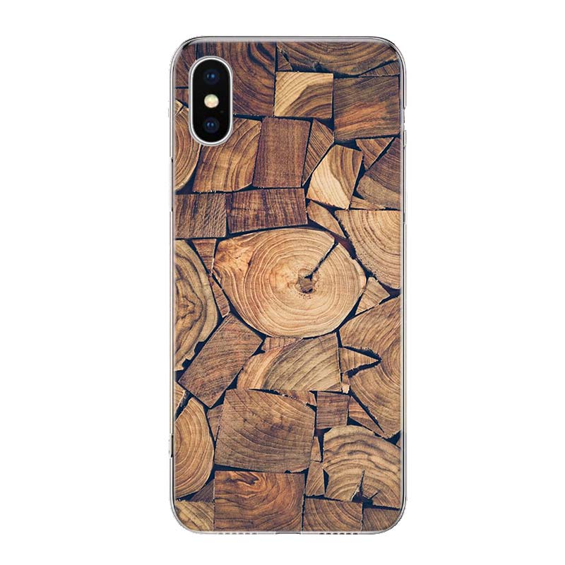Hot Pattern Wood textures Phone Case Cover For iPhone 11 12 13 Mini 14 15 Plus 16 Pro Max 17 Air 7 8 + SE Art Customized Fundas
