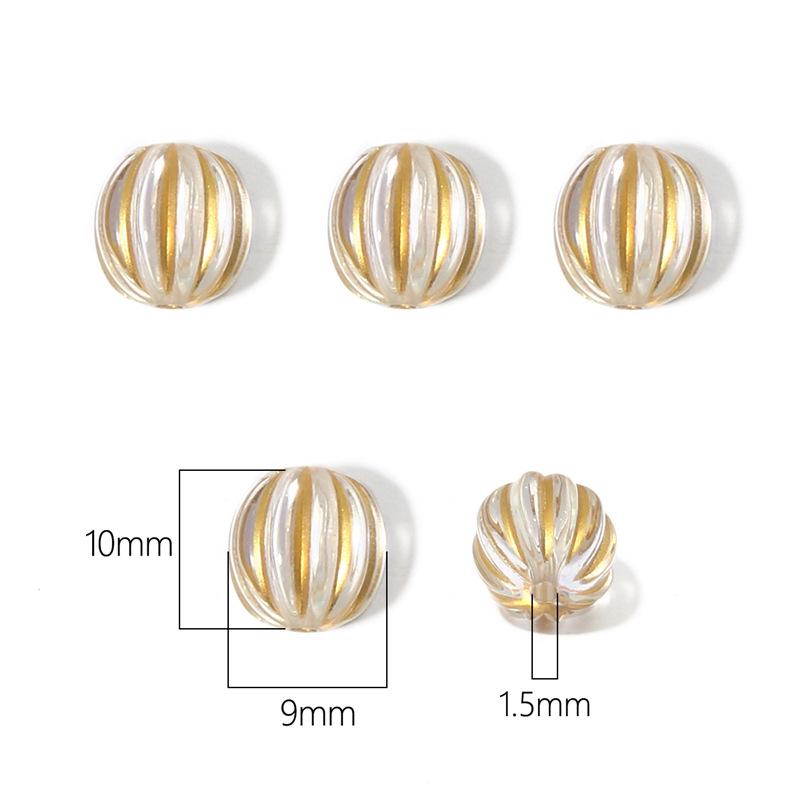 

Акриловые бусины в стиле барокко с золотой росписью для самостоятельного изготовления ожерелий и браслетов