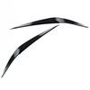2Pcs Car Front Headlight Eyebrow Eyelid Cover ABS Glossy Black Stickers for BMW X1 F48 2016 2017 2018