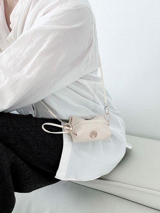 amoamor gold label Candy pouch keyring _cream(S,M)