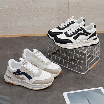 Ins Korean Version of the New Dad Shoes Girl 2025 Spring Student Running Sports Thick Sole Height Casual Street Shot K907