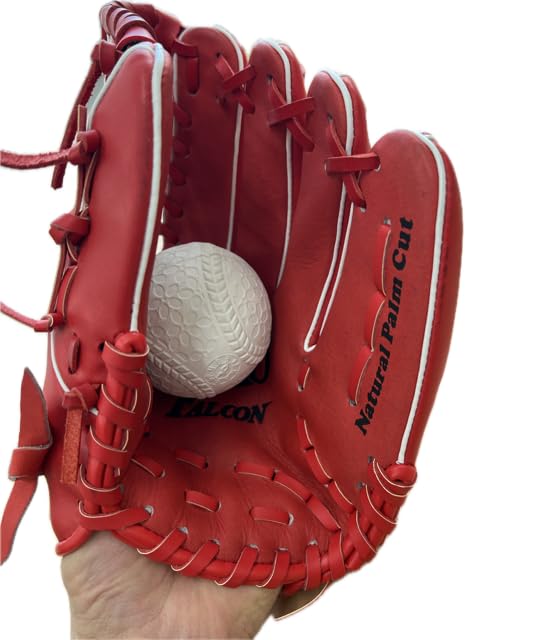 Falcon Soft Baseball Glove LH Size S FG-6003 General-Purpose (Right-Handed Throw) Red,