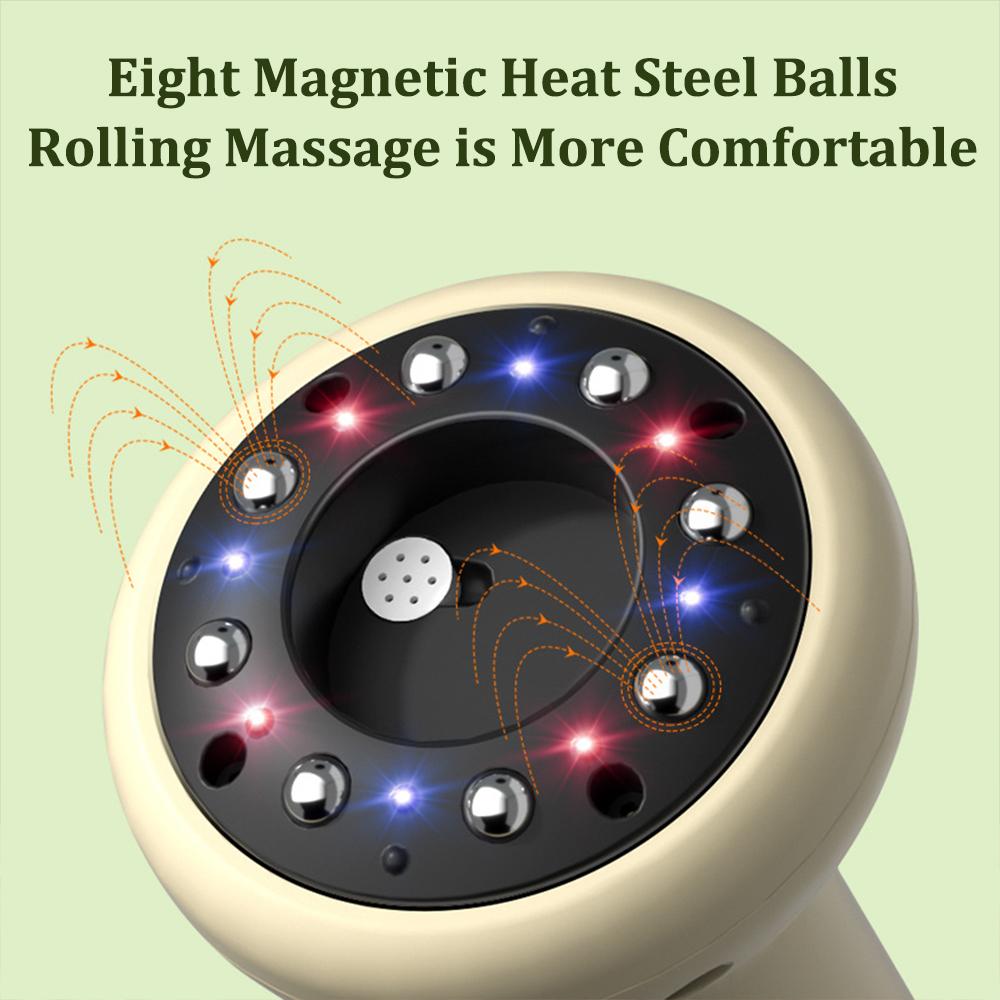 Electric Guasha Scraping Massage Cupping Home Body Massager Vacuum Cans Suction Cup Heating Fat Burner Anti-Cellulite Massager