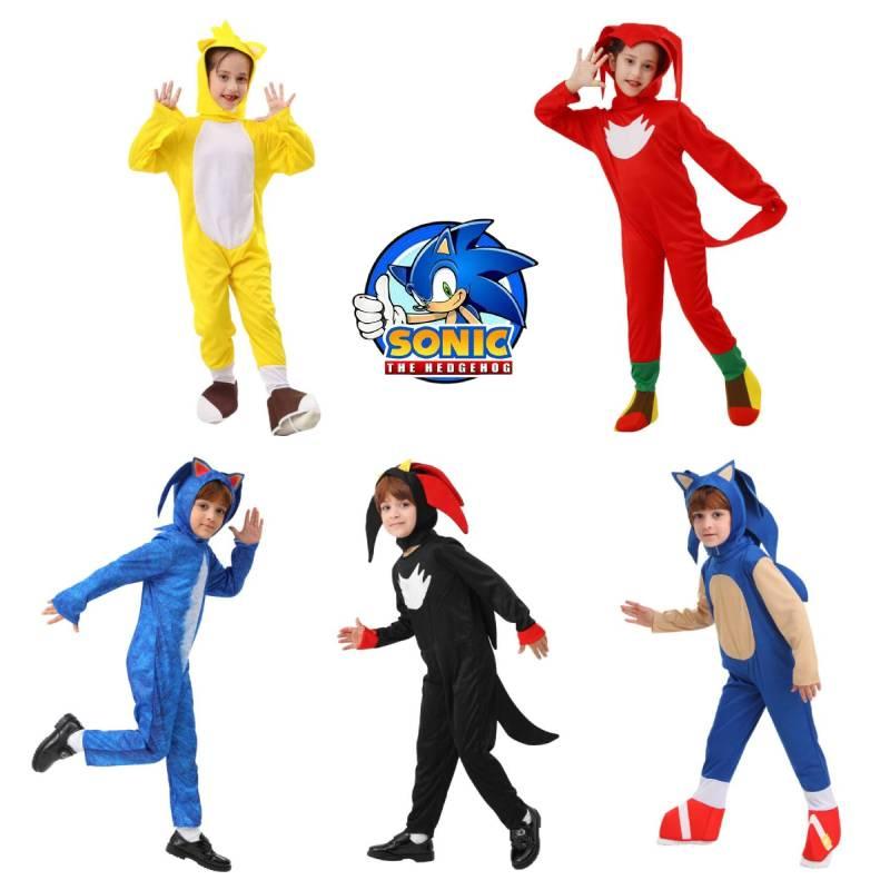 Blue Sonic Hedgehog Costume For Carnival Party Super Speed Kid's Cosplay Outfit