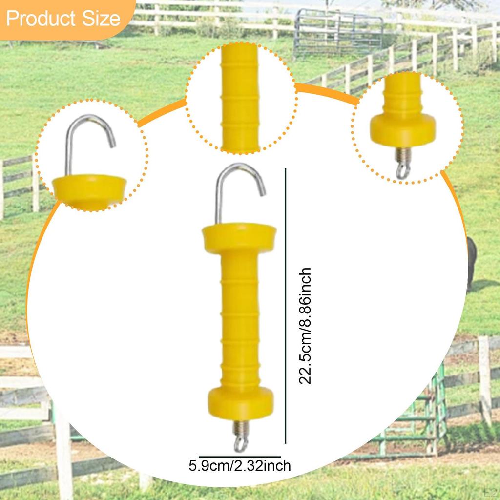 10x Electric Fence Gate Handle Insulators Heavy Duty Replace Part,Outdoor,Ranch Accessories