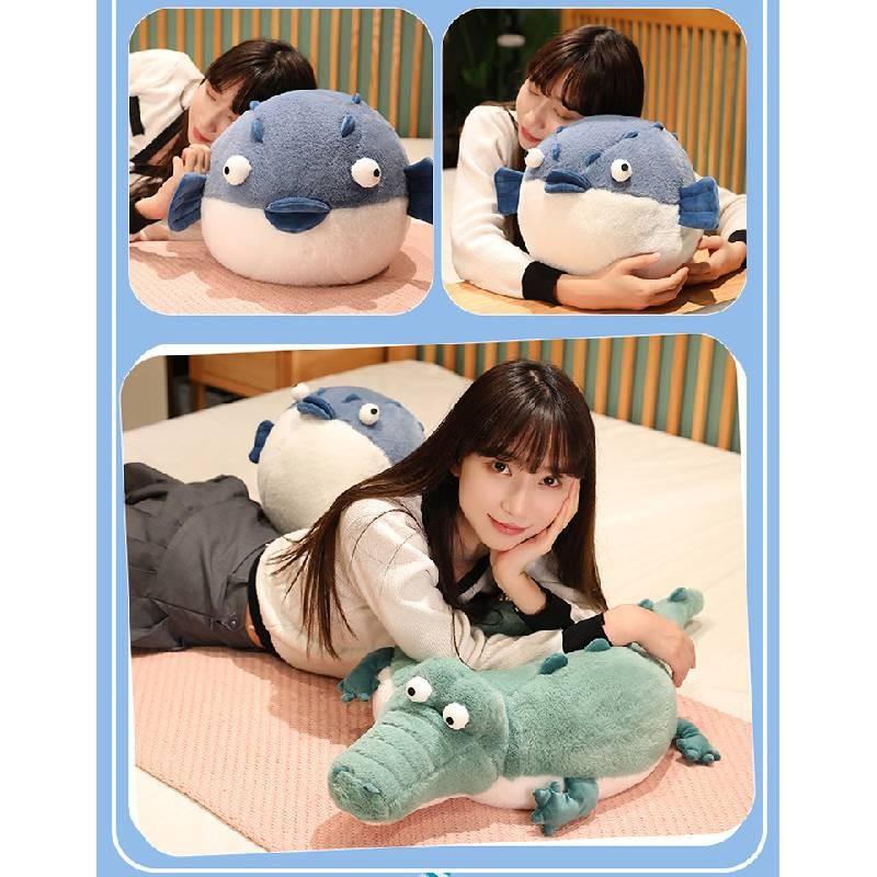 Plush Alligator Velvet Toy Cute Cartoon Animal For Kids Room Decor Gift Doll