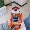 550 ML Kids Sippy Cup vannflasker Kreativ tegneseriemating med sugerør og lokk Sølsikre bærbare småbarn drikkekopper
