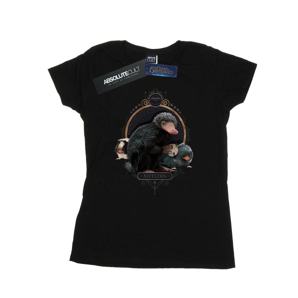 Phantastische Tierwesen Damen/Damen Baby Nifflers Baumwoll-T-Shirt
