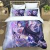 Anime Genshin Impact Bedding Set Boys Girls Twin Queen Size Duvet Cover Pillowcase Bed Kids Adult Fashion Home Textileextile