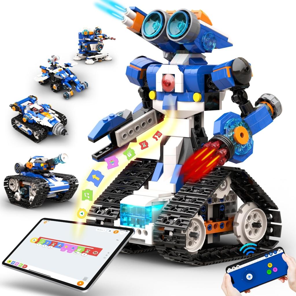 Apitor Robot J Programowalny Robot STEM Edukacyjny Budowanie Zdalne Sterowanie Wczesna Edukacja dla Szkoły Podstawowej Zabawka Edukacyjna Scratch dla Dzieci w Wieku 7 Lat