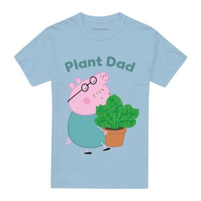Peppa Pig Unisex Adult Plant Dad Daddy Pig T-Shirt