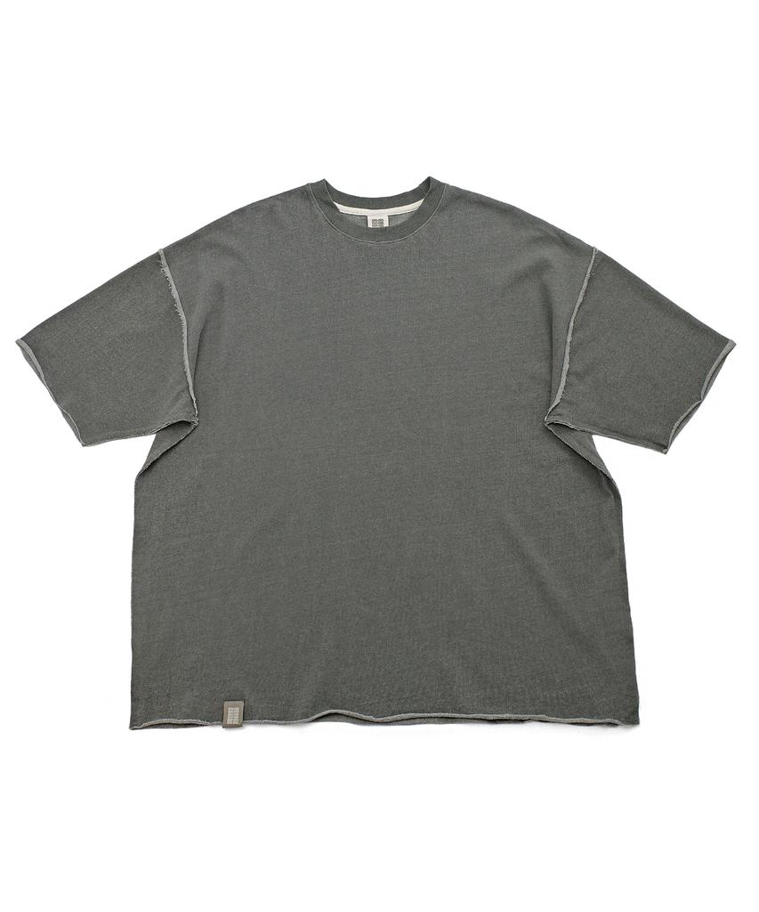 A NOTHING Vintage P. Dyeing Cut-Out Box 1/2 Tee (Khaki)
