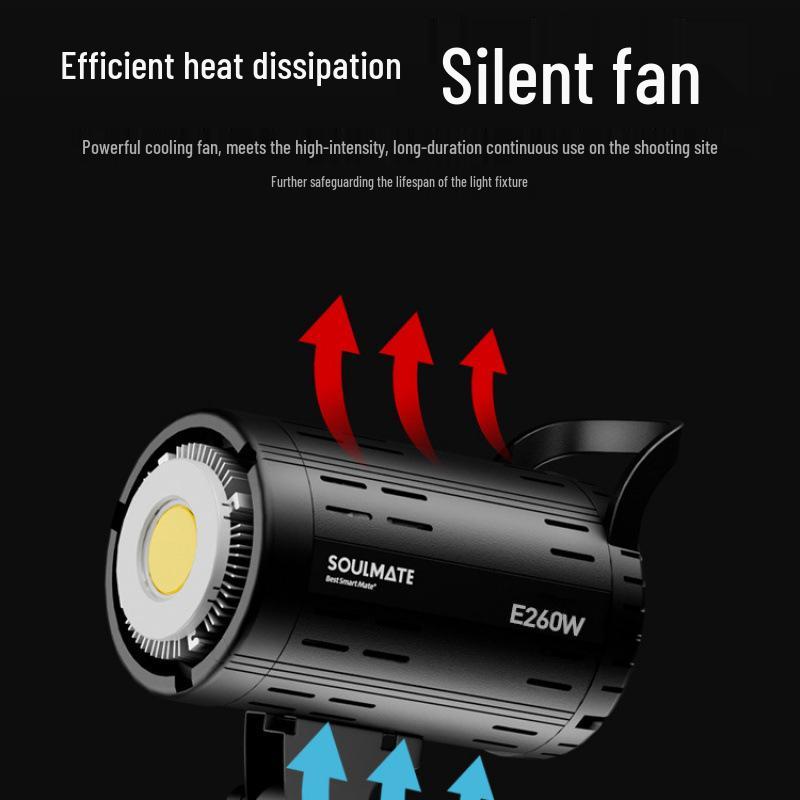 7SOULMATE E260W Remote-Control Fill Light for Photography and Live Broadcasting