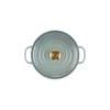 Le Creuset Signature Cocotte Ronde 20cm Cast Iron Enamel Pot, Sea Salt, Gas, Induction, Oven, and Dishwasher Safe [Official Japanese Product]