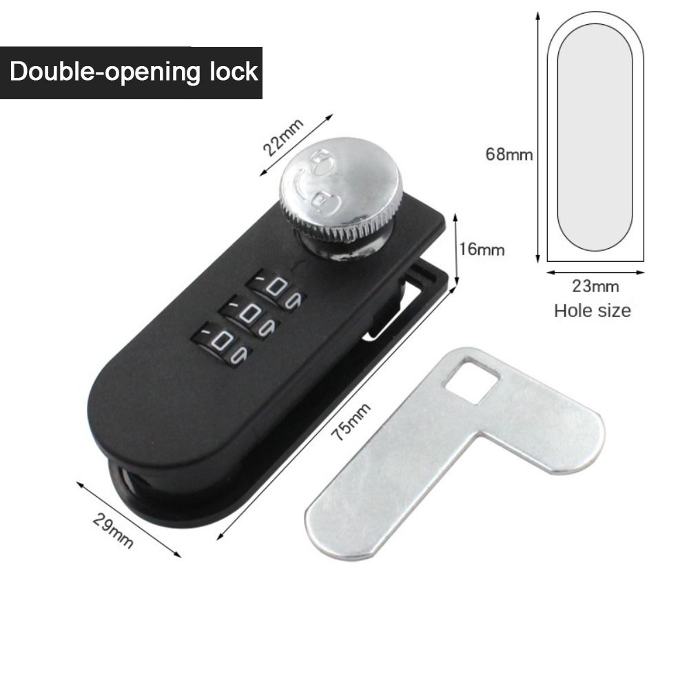 Nytt ABS-lås med lösenord för låda Mekaniskt Förtjockat Kombinationslås Anti-stöld Moderna Skåplås Hemmakontor