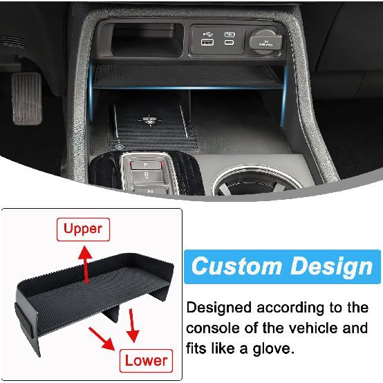 Upgraded Center Console Organizer For  2024 2025 Honda Pilot/2026 Honda Passport Accessories ABS Plastic Material Ert Divider Storage Box Car