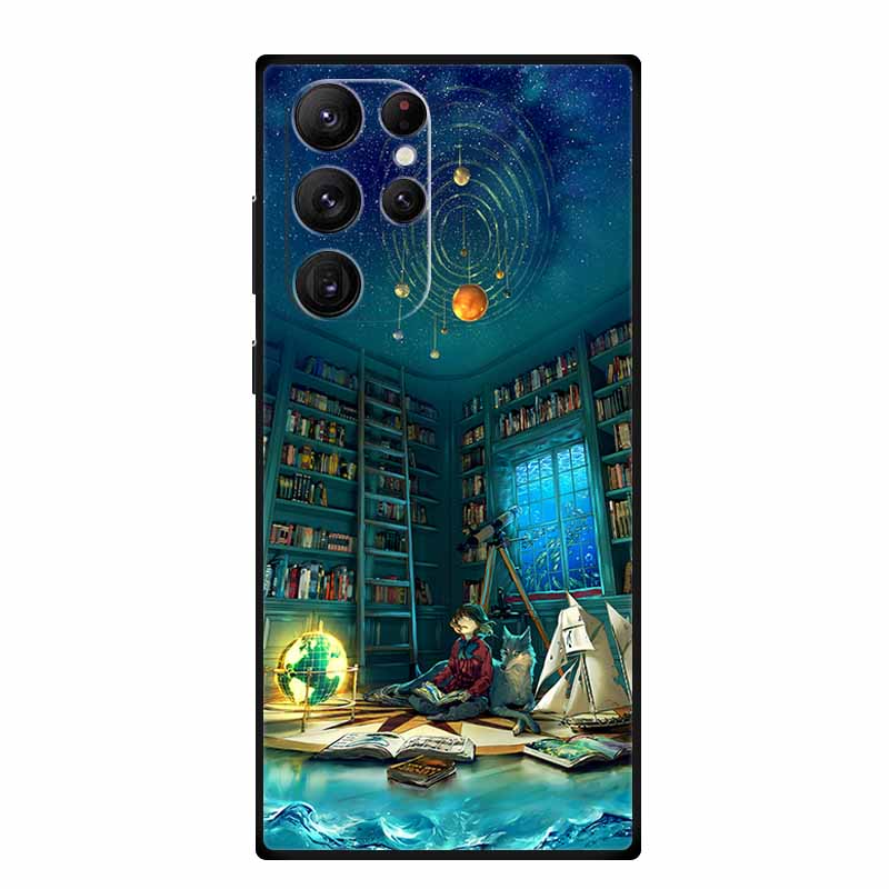 For Samsung S22 / S23 Ultra Case S23Ultra Black Silicone Soft Phone Case For Samsung Galaxy S22 Ultra Back Cover Case S 23 Ultra