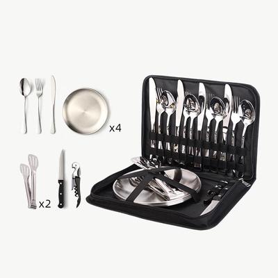 Tragbares Outdoor-Besteckset aus Edelstahl