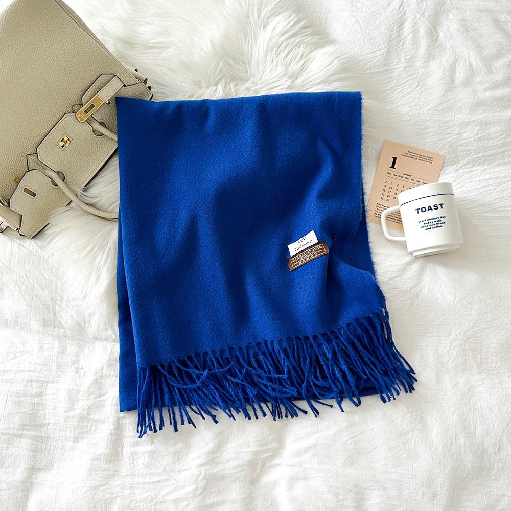Mode Einfarbiger Schal Damen Winter Neuer Stil Imitationskaschmirschal Mehrfarbiger Warmer Schal Langer Schal