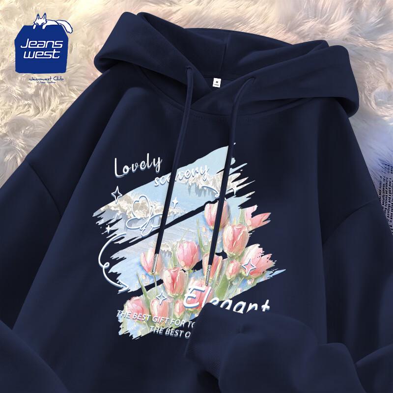 Женский худи с принтом JEANSWEST CLUB M