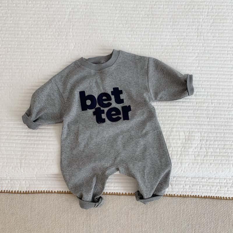 

Super Cute Toddler Long Sleeve Cotton Romper – Spring/Autumn Style 80 cm