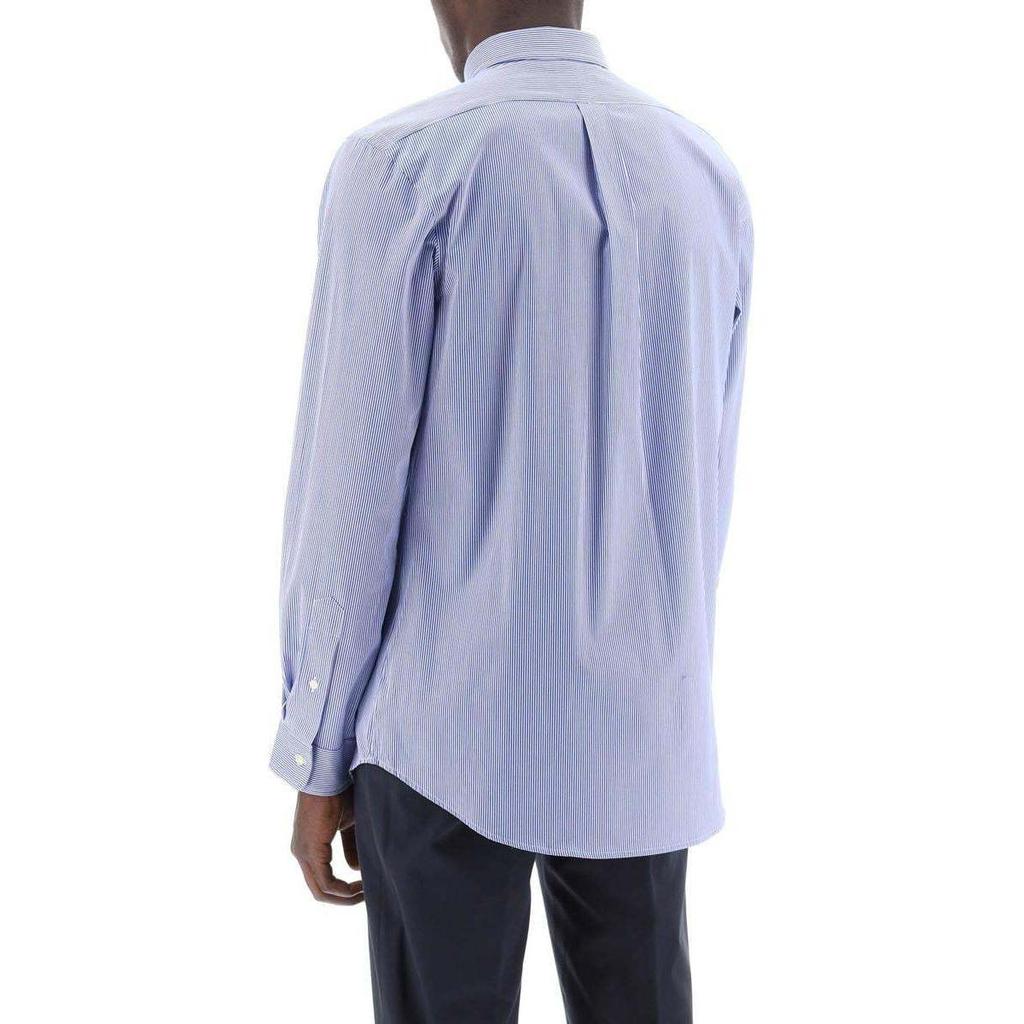 Polo Ralph Lauren Logo Print Slim Fit Long Sleeve Shirt Men Shirts Blue 710928254-007