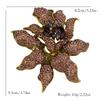 Crystal Flower Brooch, High-end, Luxurious and Retro-style Orchid Suit Jacket Pin Accessory Set