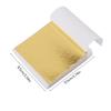 100pcs Imitation Gold Sliver Foil Paper DIY Resin Candle Plaster Craft Leaf Flake Gilding Sheets Art Nail Home Decoration Party