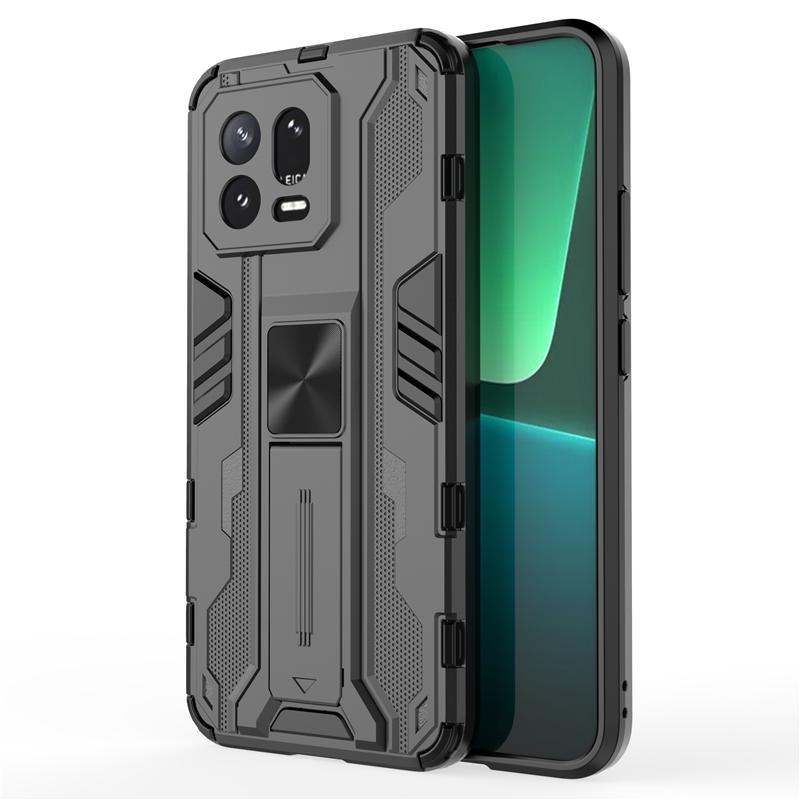 For Xiaomi Mi 13 Mi13 Pro Case Shockproof Rugged Hard PC Armor Phone Case For Xiaomi 13 Pro Car Magnetic Holder Stand Back Cover