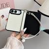 Luksusowe Etui na Telefon ze Skóry PU Dla iPhone Ultra iPHone 18 Fold Z Paskiem na Nadgarstek z Pereł Z Ochroną Zawiasu Odporna na Wstrząsy Tylna Pokrywa