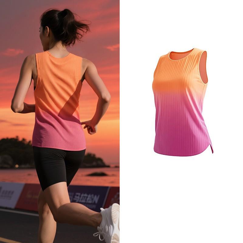 Mens Womens Running Tank Top Quick-Dry Breathable Athletic Vest Marathon Training Sports