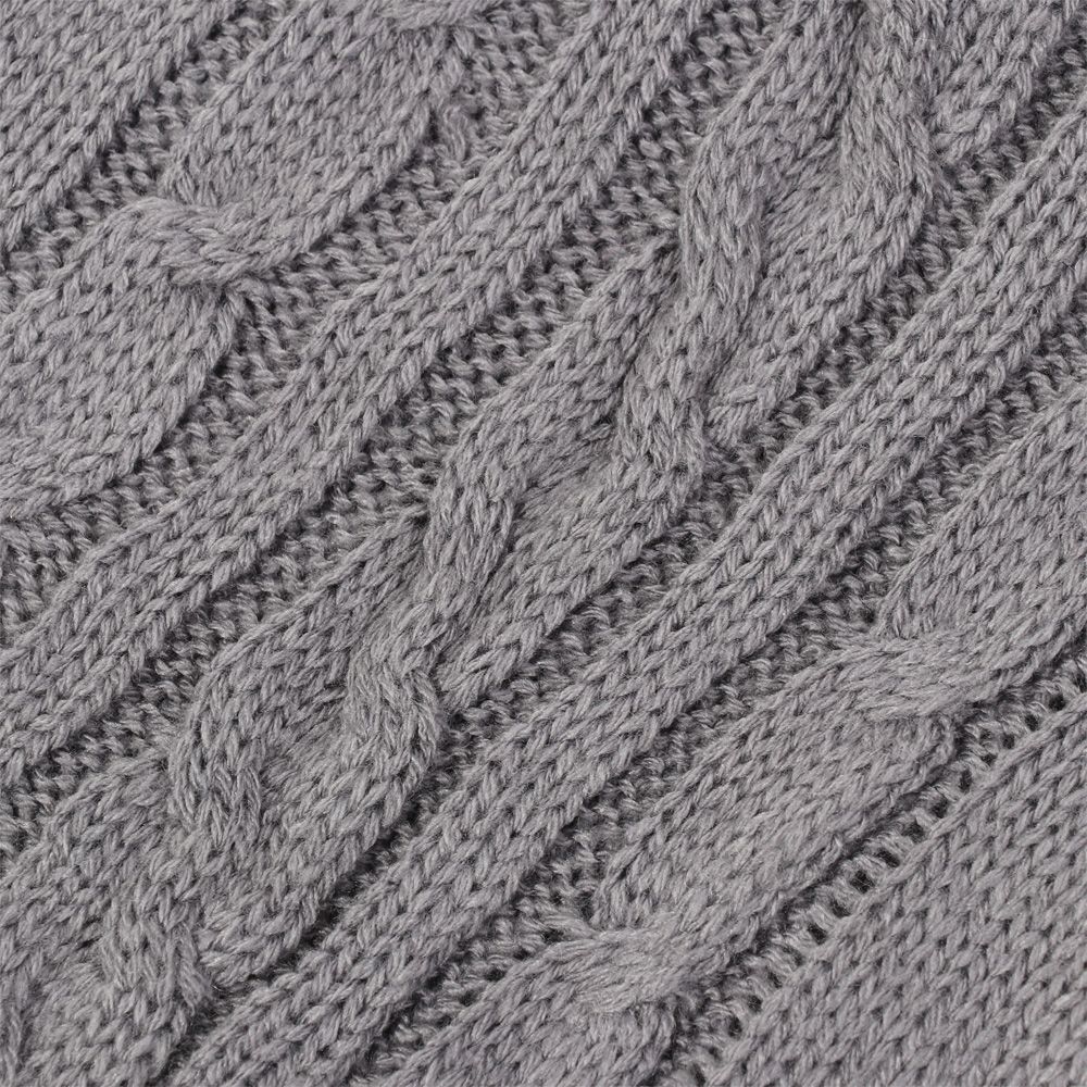 2000ml Winter Faux Fur Water-filled Bag Fleece Knitted Cover Hot Water Bottle Cover Hand Warmer