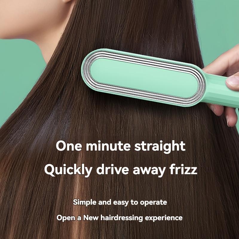 Haarglätter mit mehrstufiger Einstellung, flauschiges und glattes Styling, nasser und trockener Haarglätterkamm mit doppeltem Verwendungszweck, Temperaturregelung