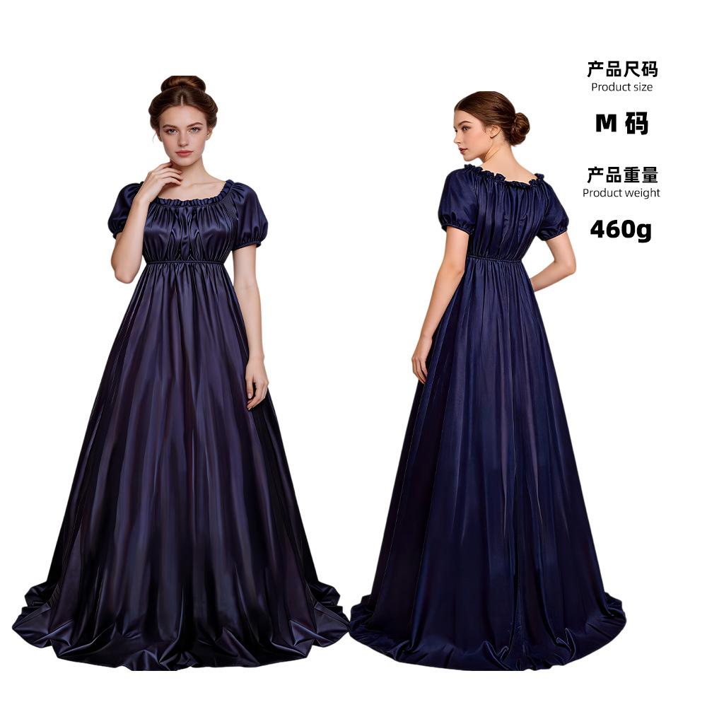 Bridgeton Regent Dress Halloween Victorian Catwalk Era Cosplay Costume Dress