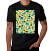 Mid Century Modern Atomic Sparkles 722 Tshirt Large Size Short Sleeve Tshirt