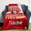 49Ers Football Team Logo Customized Your Name Blanket Lightweight And Comfortable Warm Blanket Suitable For Bed Home Chair Office Sofa Camping