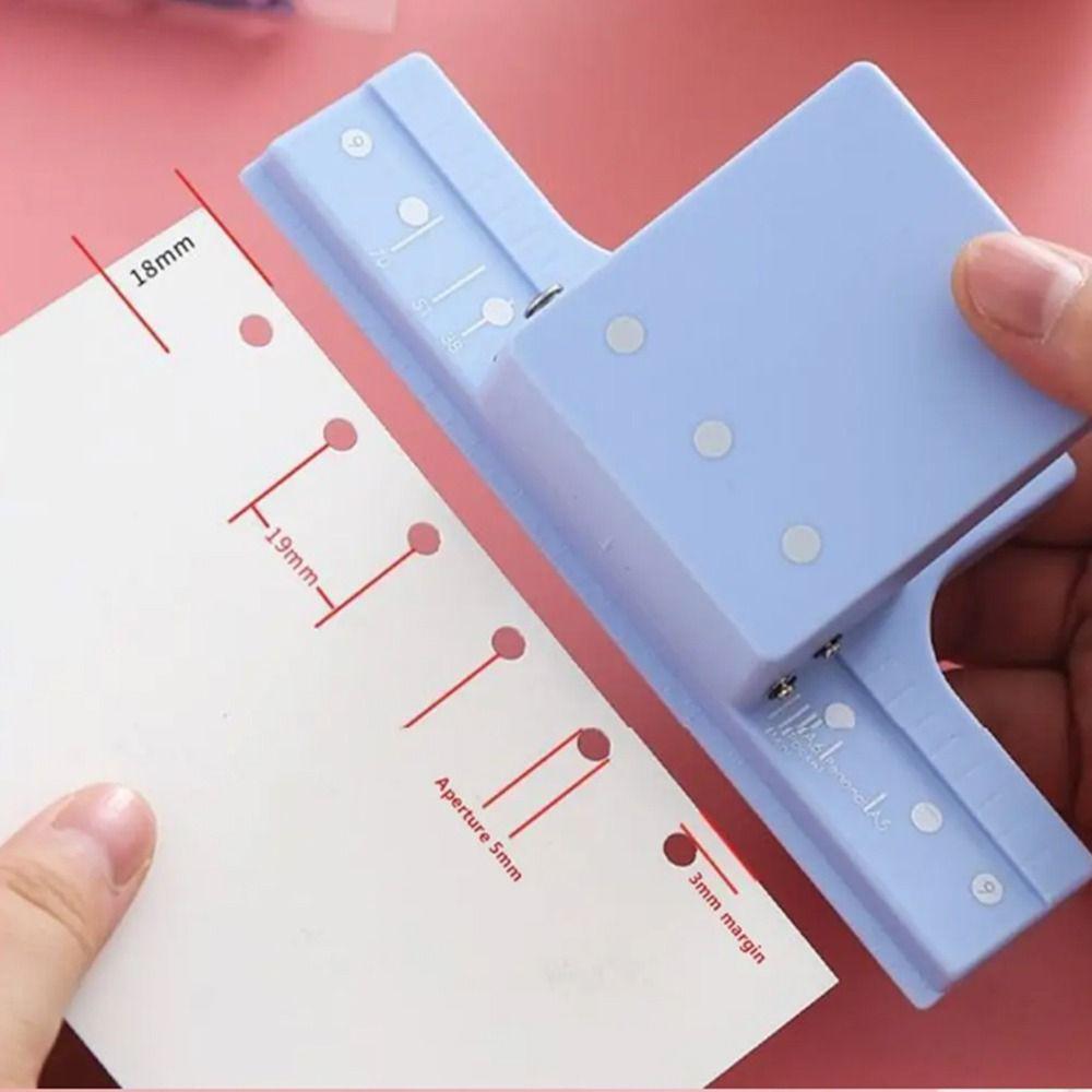 DIY Hole Punching Machine 3 Holes Loose Leaf Punch Paper Hole Puncher  Book Binding