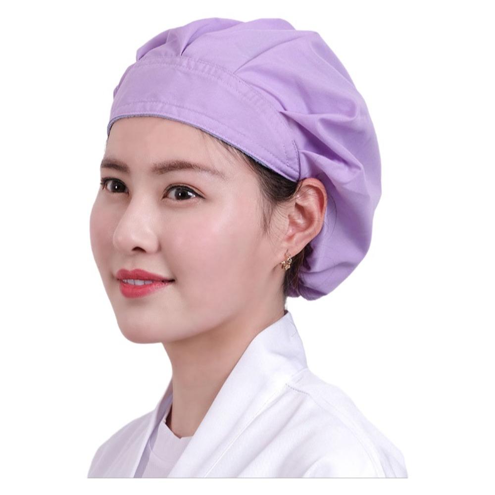 

Bundled Hair Wrap Hair Hat Food Service Cook Hat Work Wear Accessories Chef Cap Hotel фіолетовий