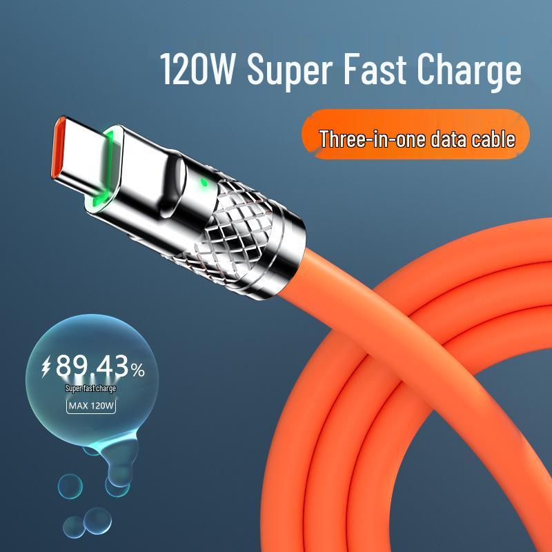 120W Dual Port Car Charger with Digital Display and Super Fast Charging