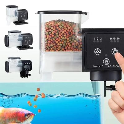 2024 Jebao Jecod Fish Tank Feeder Inteligentní Timing Feeder Velkokapacitní 250ML 500ML Aquarium Automatické krmení pro ryby