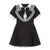 Idol Design Dress, Black X White, Size 3L, Cute, Favorite, Yumetenbo
