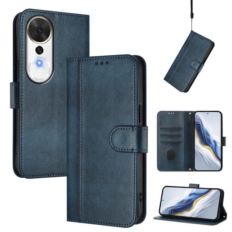 Linien-Spleißschnalle Retro Leder Handyhülle