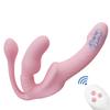 Strapless Strap On Dildo Vibrators for Women Three Head Vibrating Penis Dildo for Lesbian Erotic Adult Sex Toys for Couples 18+