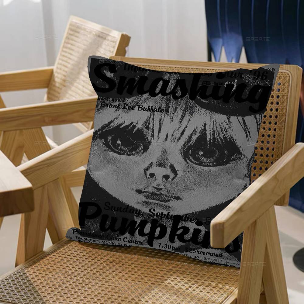 The S-Smashing Pumpkins Band Personalized Pillow Dust Cover Bedroom Kids Party Decoration Pillowcase Birthday Children Gift