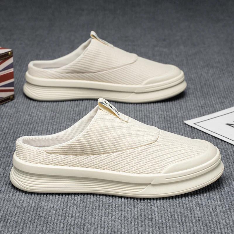 Mens Slippers Casual Summer Outdoor Shoes Breathable Sneakers Walking Hiking Luxury Designer Fashion Loafers House Slides