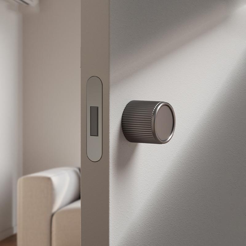 Kugelförmiges minimalistisches verstecktes Türschloss: Unsichtbar, abschließbar, einseitig für Schlafzimmer-Innenbereich, ohne Griff